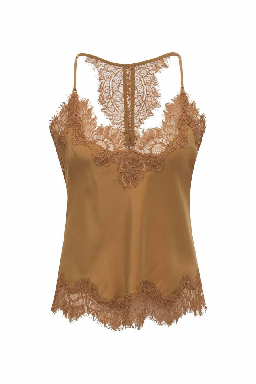 NEW GOLD HAWK women's lucy crop cami in bronze